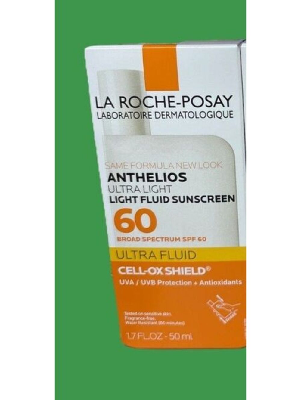 LA ROCHE-POSAY SPF 60 FACE ULTRA LIGHT FLUID SUNSCREEN CELL-OX SHIELD 1.7OZ 2027